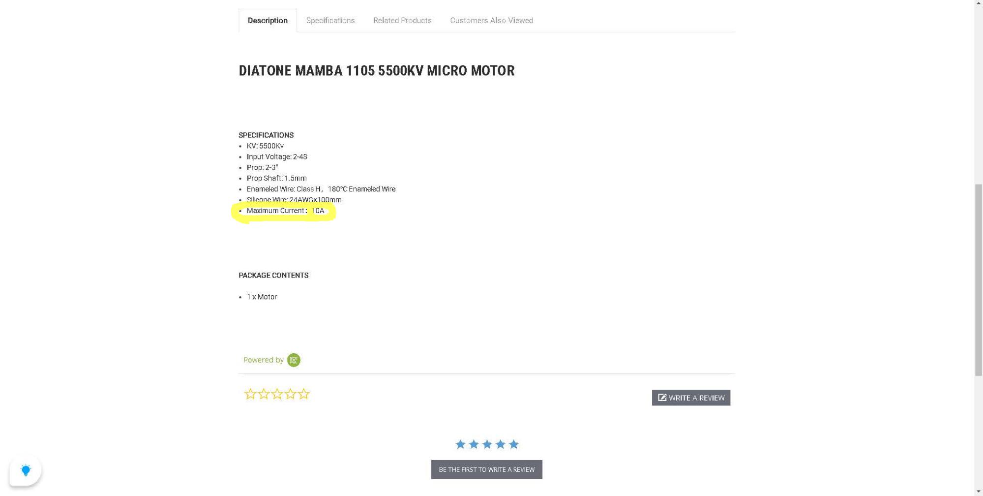 Parts list page