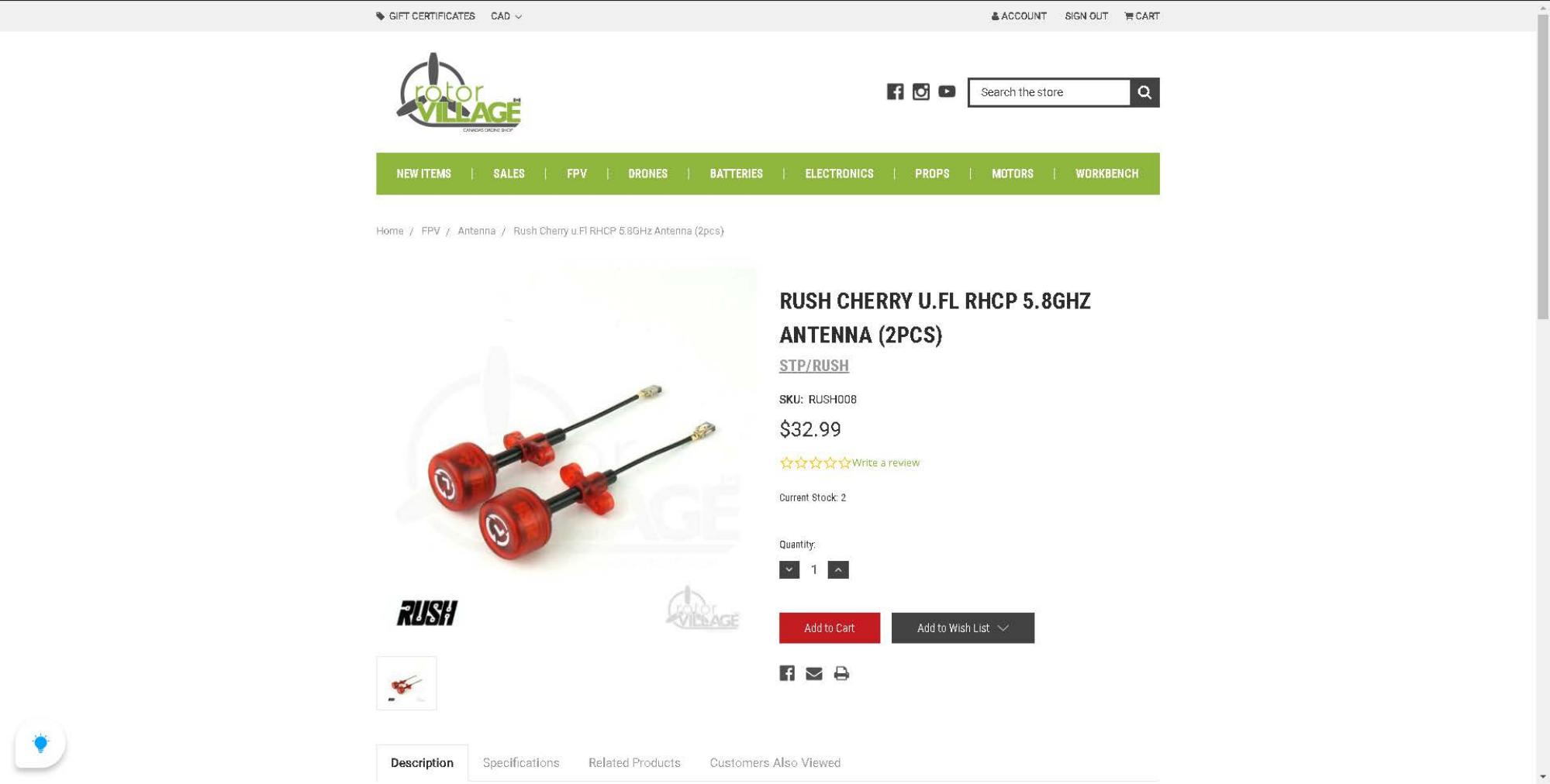 Parts list page
